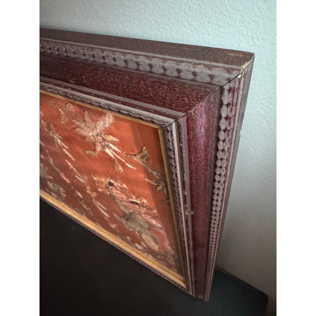 Late Qing Dynasty Silk & Gold Couchwork Panel: The Sanxing Deities, C. 1890 For Sale In Philadelphia - Image 6 of 11