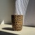 Vintage Side Table in Cylindrical Mango Wood and Leopard Print, 1980s For Sale - Image 4 of 11