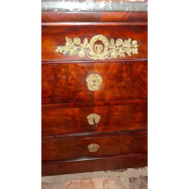 Wood Restoration Chest of Drawers in Mahogany, 1890 For Sale - Image 7 of 8