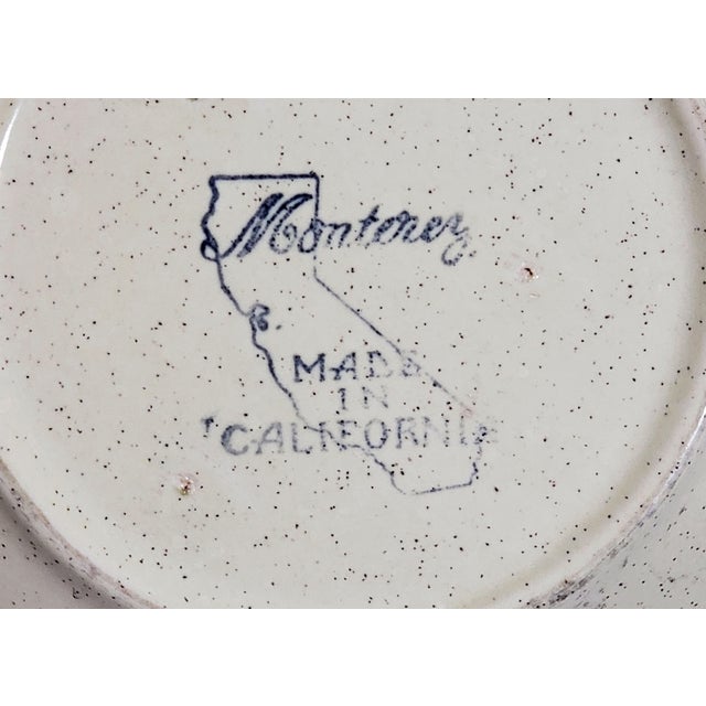 Vintage Original Mid-Century Modern Fish Tail Divided Ceramic Serving Dish (Monterey California Pottery) For Sale In Baltimore - Image 6 of 6