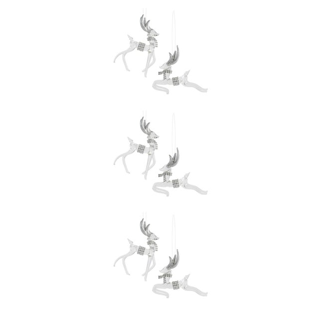 2020s Deer Ornament Set (Set of 6 For Sale - Image 5 of 5