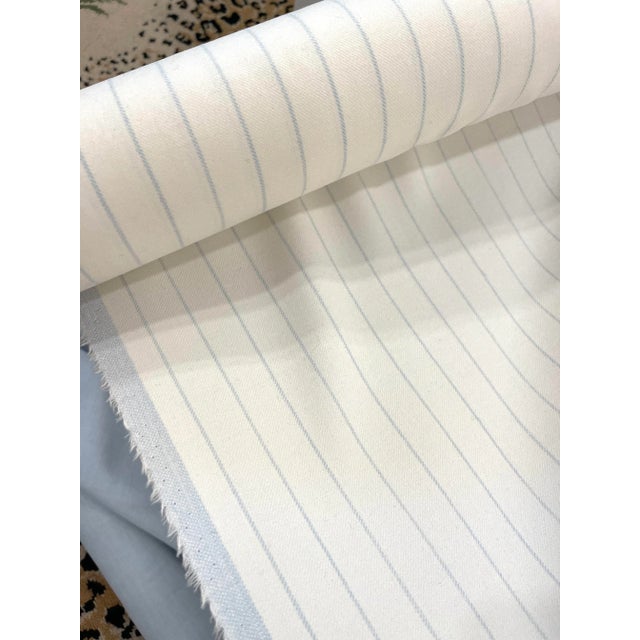 Holland and Sherry Wool Pinstripe "Adair" Fabric - 7 Yards For Sale - Image 4 of 5