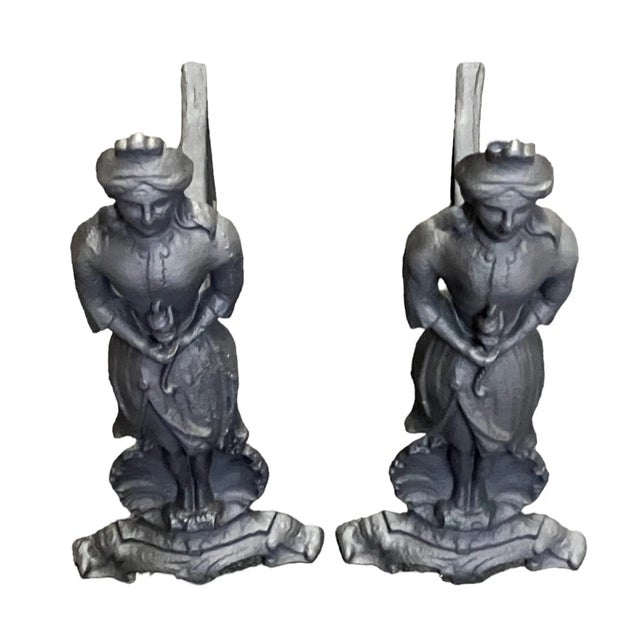 This beautiful set of unique 160 year old andirons will accent any fireplace with elegance. My investigation of these...