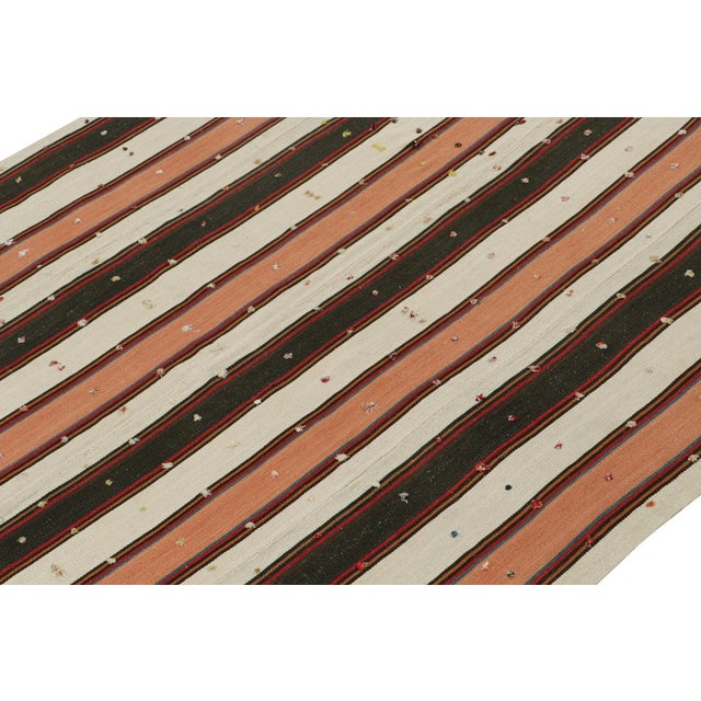 Rug & Kilim Vintage Persian Jajim Kilim in Colorful Stripes by Rug & Kilim For Sale - Image 4 of 8