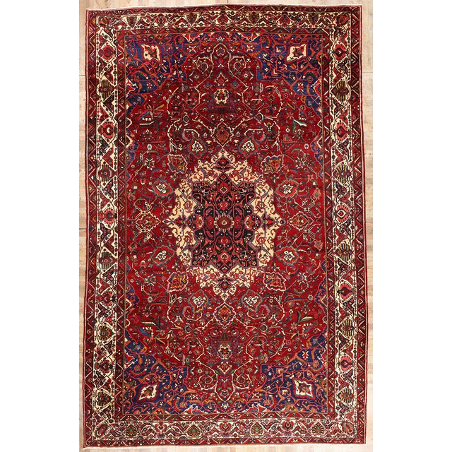 Antique Persian Bakhtiari Rug, 14'06 X 23'00 For Sale - Image 10 of 10
