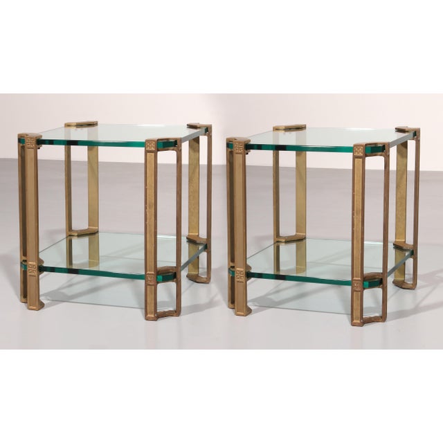 Gold Vintage T24 Coffee Tables by Peter Ghyczy, 1970, Set of 2 For Sale - Image 8 of 9