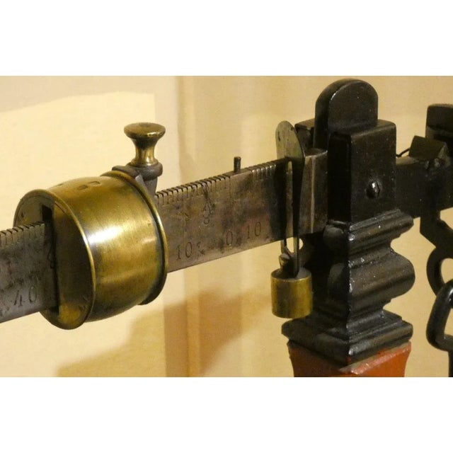 Libra Iron, Brass and Wood Bench by Leonardo Bertani, Italy, 1800s For Sale - Image 6 of 18