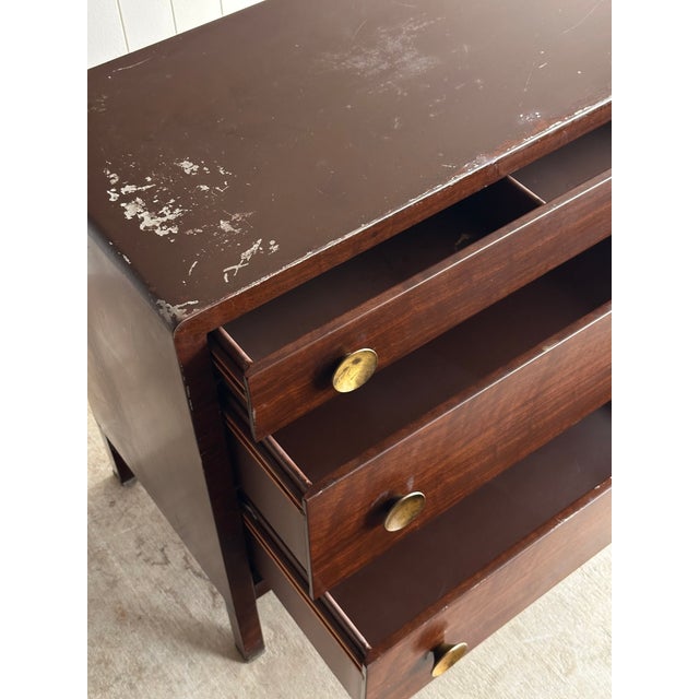1930s Vintage Norman Bel Geddes Steel Chests of Drawers, Pair For Sale - Image 9 of 18