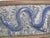 Wood Chinese Silver Metal Relief Blue Enamel Painted Dragon Panel in Wood Frame For Sale - Image 7 of 11