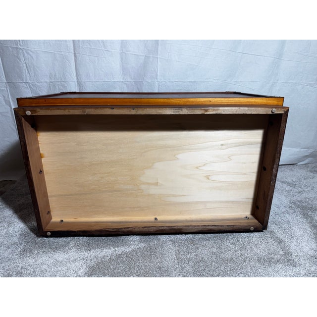 Brown Jack Cartwright Modern Mid-Century Walnut Cabinet With Brass Hardware, Attributed For Sale - Image 8 of 8