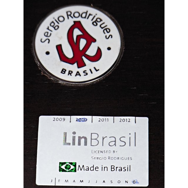 Dining Chairs in Cherry & Leather by Sergio Rodrigues for Lin Brazil, 2010, Set of 5 For Sale - Image 18 of 18