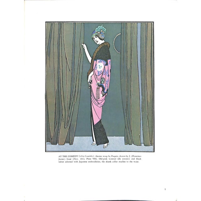 Traditional "French Fashion Plates in Full Color From the Gazette Du Bon Ton (1912-1925)" 1979 Lepape, Georges For Sale - Image 3 of 11