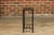 Leather Louis Vuitton Top Small Side Table with Custom Metal Base and Stretchers For Sale - Image 9 of 12