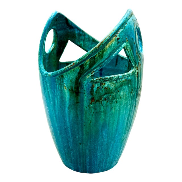 Large Ceramic Vase from Accolay For Sale