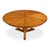 Brown Transitional Round Dining Table, Large - Light Brown Oak For Sale - Image 8 of 11
