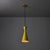 Stilnovo 1970s Yellow Metal Diabolo Pendant Lamp Attributed to Stilnovo For Sale - Image 4 of 12
