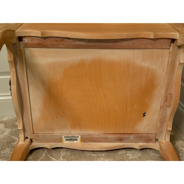 1990s Ethan Allen Country French Side Table Birchwood W/Maker's Mark For Sale - Image 12 of 16