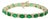 22 Carat Natural Emerald & Diamond Cocktail Tennis Bracelet 14 Karat Yellow Gold For Sale