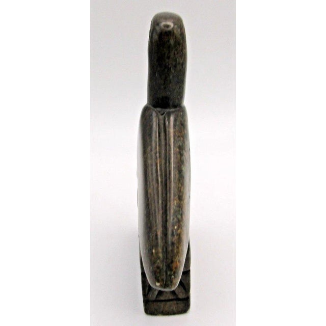 Hand Carved Great Zimbabwe Bird Soapstone Sculpture by Shona Artisan Takesure For Sale - Image 10 of 12