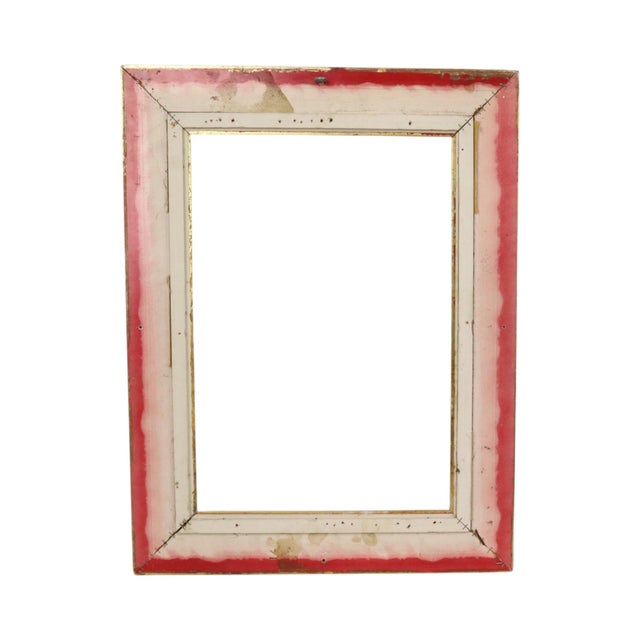 Vintage Frame with Rococo Style Floral Motifs For Sale - Image 6 of 17