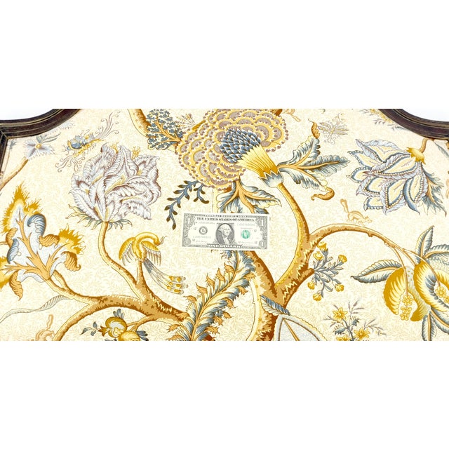 Cream Pair of Very Fine Cerused Mahogany New Upholstery Twin Size Headboards Beds MINT For Sale - Image 8 of 18