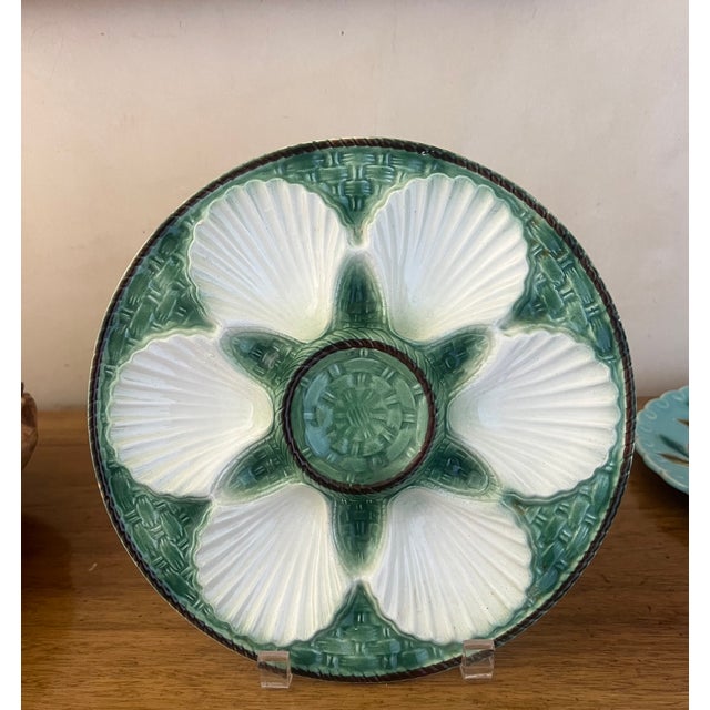 1970s French Longchamp Style Oyster Plate For Sale - Image 5 of 6