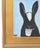 2020s Folk Art Bunny Rabbit Hare Oil Painting Including the Antiqued Gold Wood Frame For Sale - Image 5 of 6