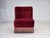 Red Danish Armchair in Red Furniture Velour and Beech Wood Legs, 1960s For Sale - Image 8 of 18