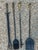Mid 20th Century Vintage Pilgrim Black Iron & Solid Brass Fireplace Tool Set For Sale - Image 5 of 9