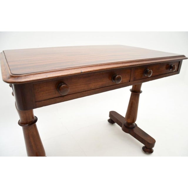 Brown William IV Writing Table, 1830s For Sale - Image 8 of 11