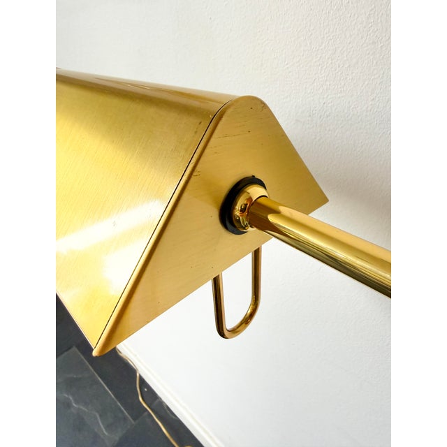 Mid-Century Modern Brass Floor Lamp with Adjustable Height and Swing Arm from Dijkstra Lampen, 1970s For Sale - Image 16 of 18
