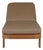 Eclipse Outdoor Solid Teak Wood Sun Lounger - Light Brown Fabric For Sale