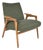 Vintage Ruster Oak Lounge Chair by Yngve Ekström for Swedese, 1960s For Sale
