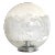 Contemporary Scenographic Murano White Murano Glass Table Lamp in 70's Style For Sale