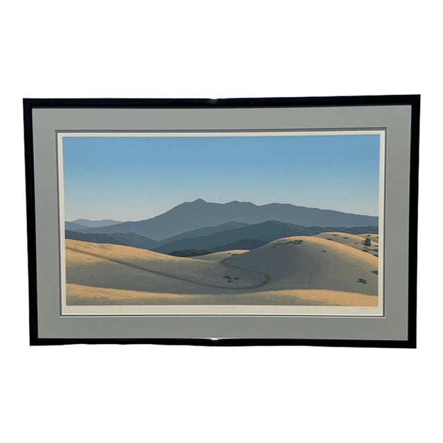California Landscape Silkscreen Print Signed Lipinski For Sale