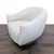 Modern Interlude Home Simone Swivel Chair in Haze Faux Shearling For Sale - Image 3 of 7