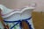 Antique Gaudy Welsh Ironstone Cobalt Blue Floral Creamer Pitcher & Bowl For Sale - Image 17 of 18