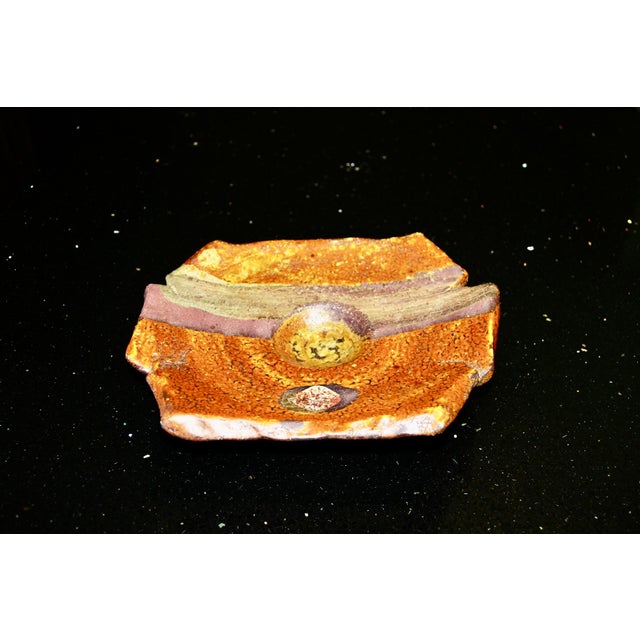 Brutalist Trinket Tray in Glazed Stoneware by Michel Delmotte, Strasbourg, 1984 For Sale - Image 10 of 10
