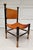 Italian Modern Mid-Century Leather and Wood Thebes-Style Chair For Sale - Image 4 of 12