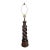1969 Pieri Large Statement Sculptural Twisted Chalkware Table Lamp For Sale