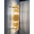 2010s Modern Amber “Triedro” Murano Glass Wall Sconce in Venini Design - Lot of 4 For Sale - Image 5 of 5