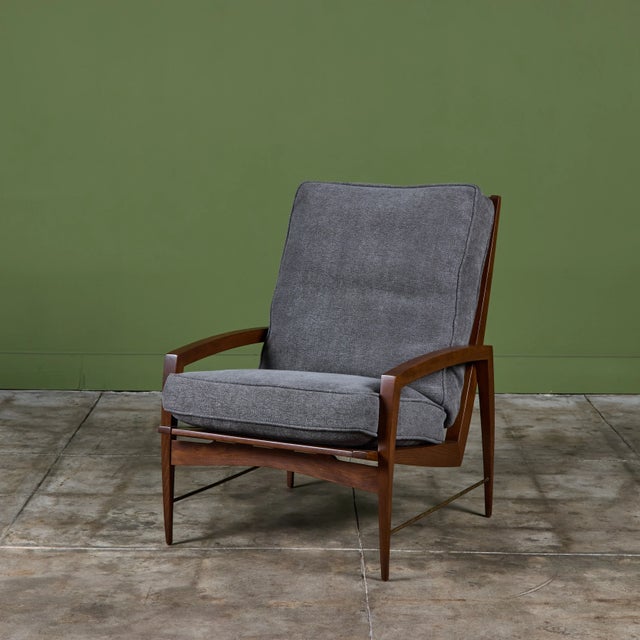 Mid 20th Century High-Back Lounge Chair by Dan Johnson for Selig For Sale - Image 5 of 17