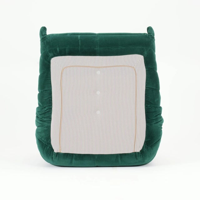 Vintage Ligne Roset Togo 3-Piece Lounge in Emerald Corduroy - Restored For Sale - Image 10 of 18