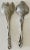 Art Nouveau Arthur Court Calla Flowers & Rabbits Salad Servers For Sale - Image 3 of 7