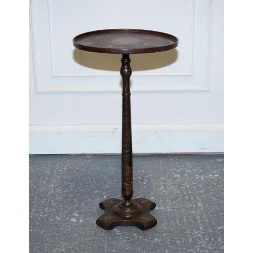 Chinoiserie Lacquered Side Table For Sale - Image 3 of 13