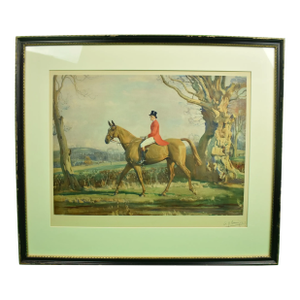 H.R.H. The Prince of Wales on 'Forest Witch' C1921 by Sir Alfred Munnings (Signed)