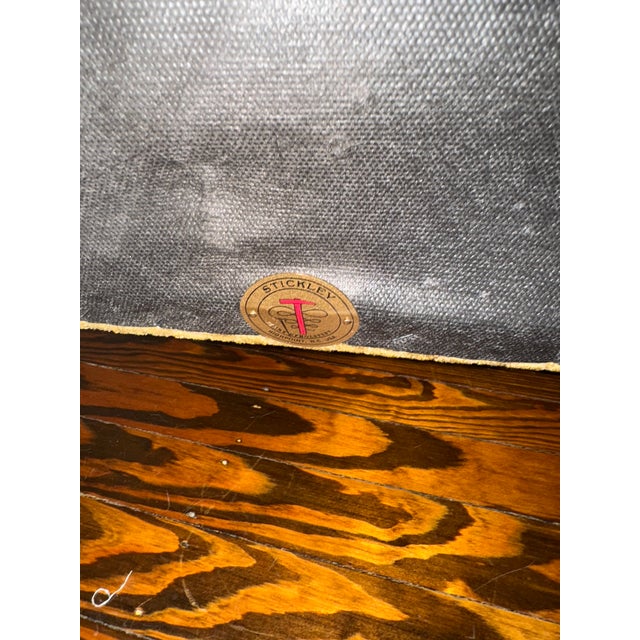 Stickley Furniture Leopold's Chair & Ottoman Set For Sale - Image 9 of 12