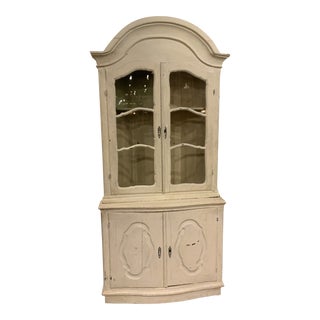 Vintage New White China And Display Cabinets Chairish
