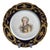 Cobalt Royal Blue Portrait Plate from Paris Porcelain, 1870s For Sale