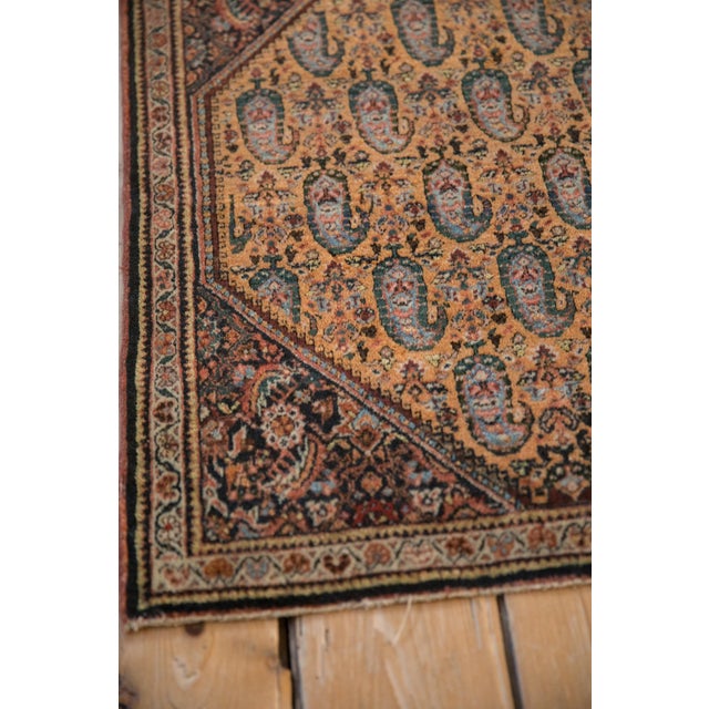 Vintage Fine Sarouk Square Rug Mat - 2' X 2'5" For Sale In New York - Image 6 of 9